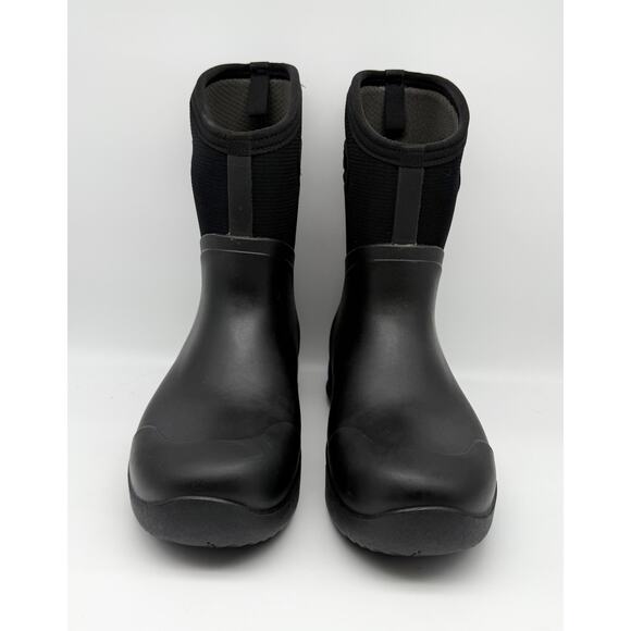 Bogs Mens Bozeman Mid Boots US 10 EU 43 Black Waterproof Pull On NIB main image 6